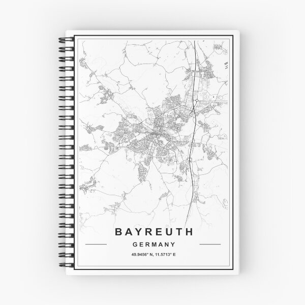 Item preview, Bayreuth City Map designed and sold by SHAMPAIN-ART-CO.