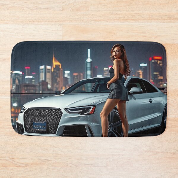 Item preview, A beautiful woman poses in front of a sporty Audi RS designed and sold by Salimgor Hangaround Music.