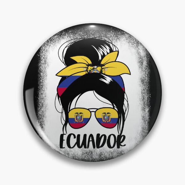 Item preview, Ecuador Messy Bun Patriotic Ecuadorian Women's Ecuador Gear designed and sold by DynamicDesign.