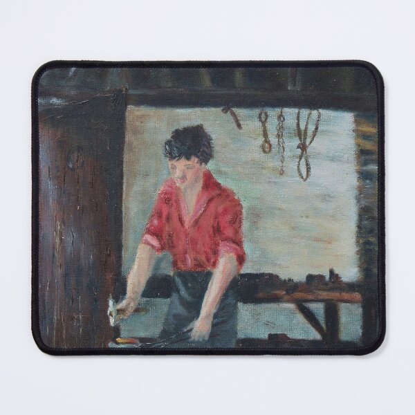 Item preview, Blacksmith - Oil Painting designed and sold by lezvee.