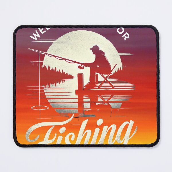 Item preview, Weekends Are for Fishing - Sunset Silhouette Design designed and sold by ibobo4656.