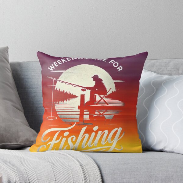 Item preview,  Weekends Are for Fishing - Sunset Silhouette Design designed and sold by ibobo4656.
