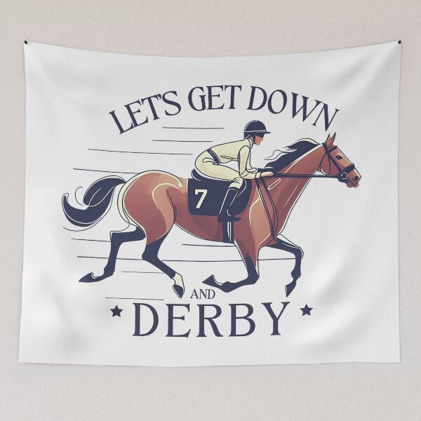 Item preview, Let's Get Down and Derby  designed and sold by WanderlustCoCo.