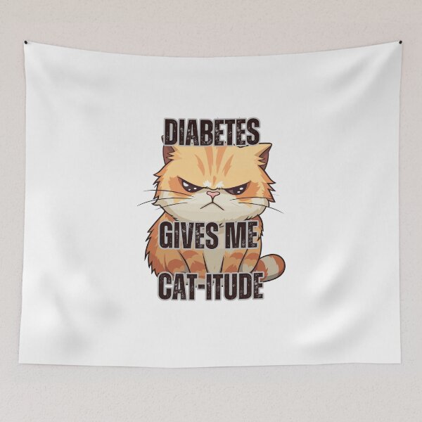 Item preview, Diabetes Gives Me Cat-itude designed and sold by figandroseco.