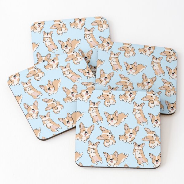 Item preview, Corgi Cute Pattern Blue designed and sold by SwatchGD.