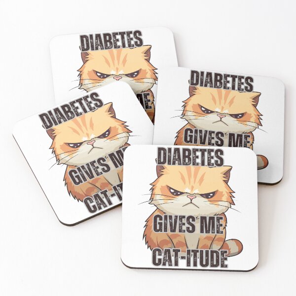 Item preview, Diabetes Gives Me Cat-itude designed and sold by figandroseco.