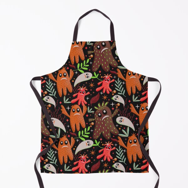Item preview, The cute little ghost pattern - brown and orange designed and sold by Kaushlydraw.