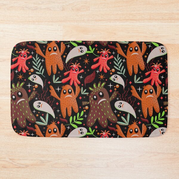 Item preview, The cute little ghost pattern - brown and orange designed and sold by Kaushlydraw.