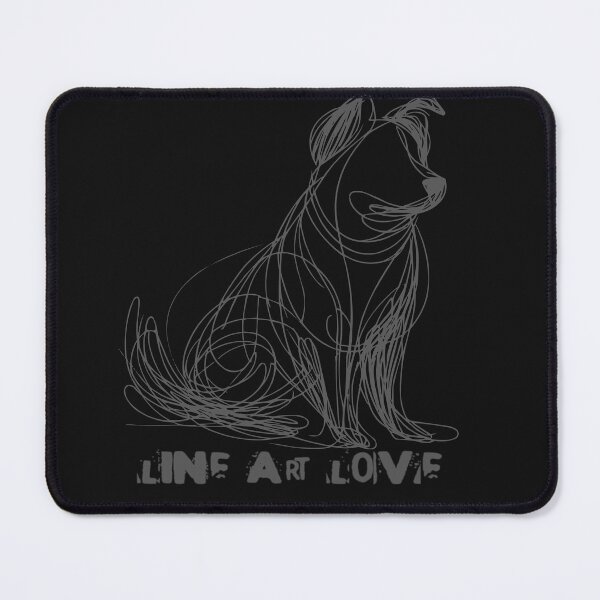 Item preview, Line Art Love - Abstract Scribble Dog designed and sold by RebeccaRe.