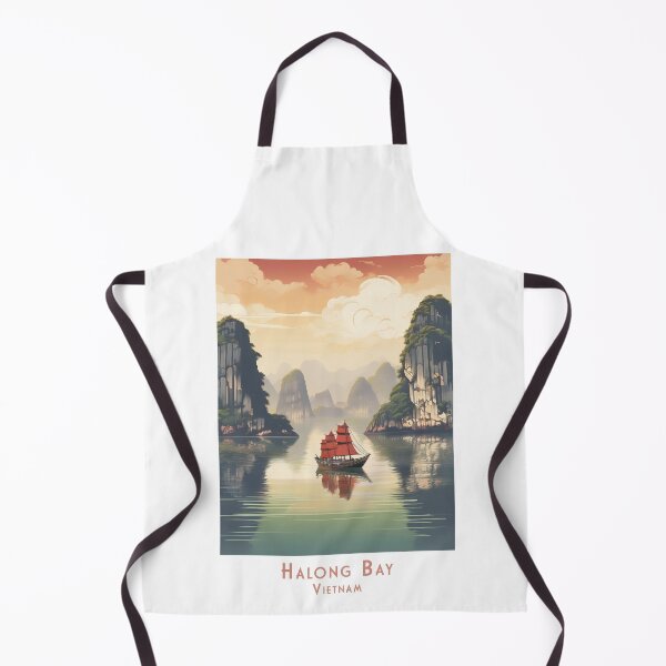 Artikelvorschau, Vintage Retro Reiseplakat: Minimalistisches Halong Bucht, Vietnam entworfen und verkauft von pod24.