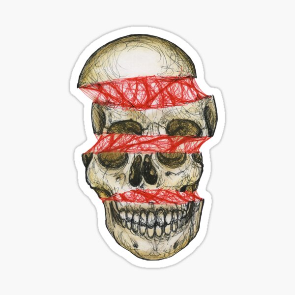 Skull Sinew 4 Shift multi pattern Sticker