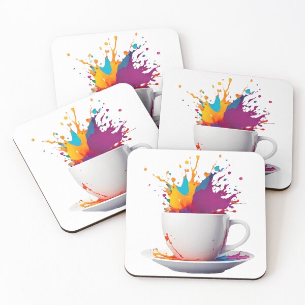 Item preview, Coffee Cup with Bright Paint Splash 5 designed and sold by Tom-Johnson.