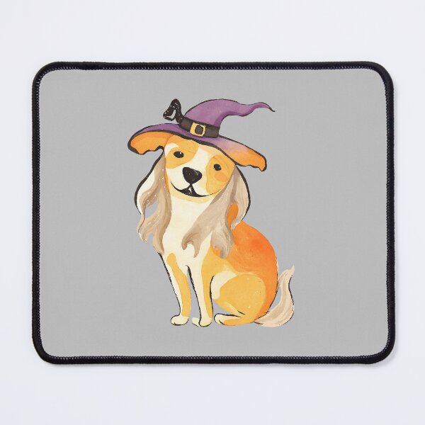 Item preview, Witchy Pup in Halloween Hat designed and sold by BrightVibesshop.