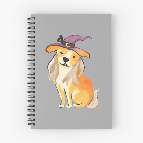 Item preview, Witchy Pup in Halloween Hat designed and sold by BrightVibesshop.