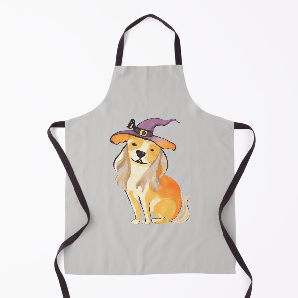 Item preview, Witchy Pup in Halloween Hat designed and sold by BrightVibesshop.