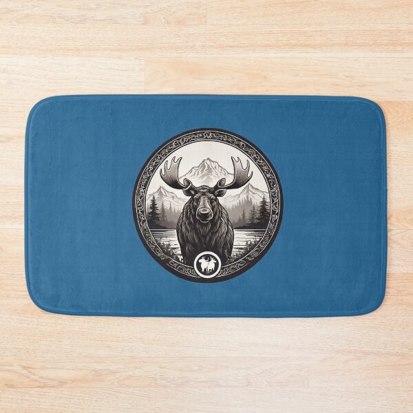 Item preview, Moose in a circle with ethnic ornament designed and sold by VugArtShop.