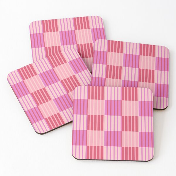 Item preview, Pink and red striped gingham check designed and sold by SaryandSaff.