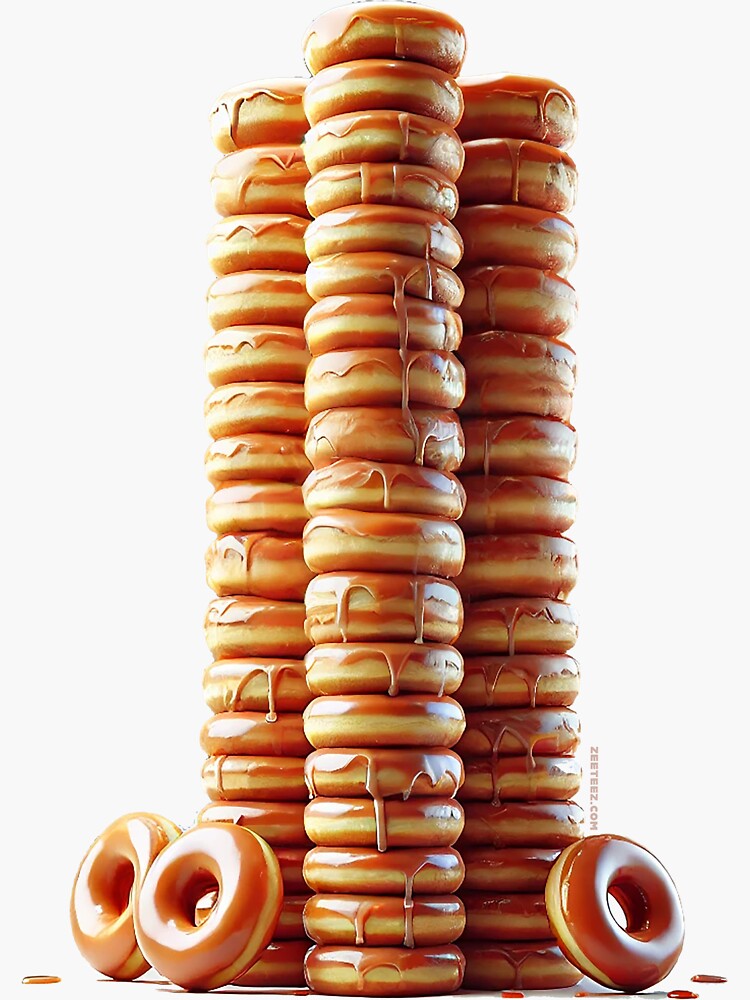 Thumbnail 3 of 3, Sticker, Donut High Rise designed and sold by zeeteezofficial.