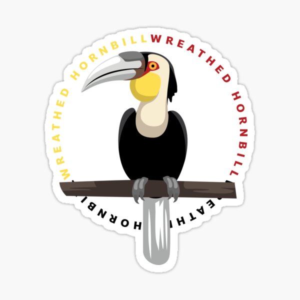 Item preview, Bird Wreathed Hornbill Shirt Character designed and sold by SUPERHERON.