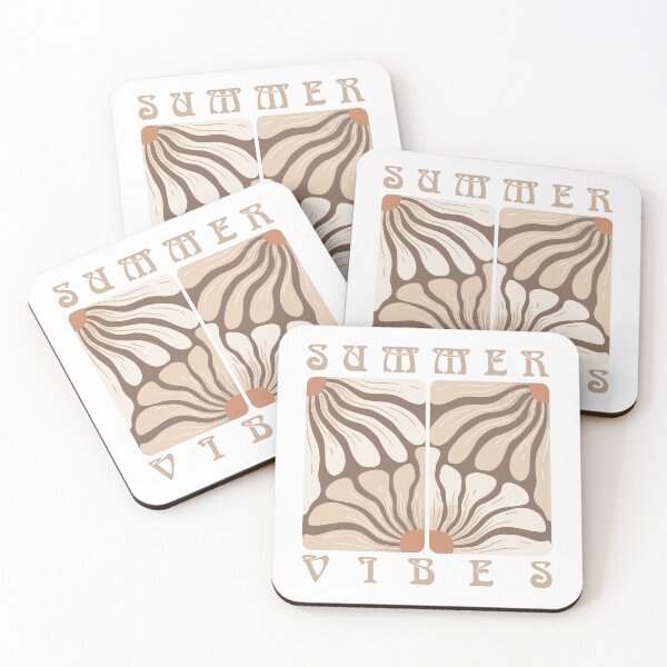 Item preview, Abstract flowers and lettering Summer Vibes designed and sold by DarianaArt.