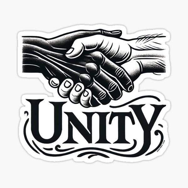 Unity Hand Shaking Tee Sticker