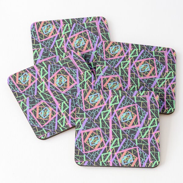 Item preview, ABSTRACT GEOMETRIC HYPNOSIS FLOWERS designed and sold by EDO-ART.