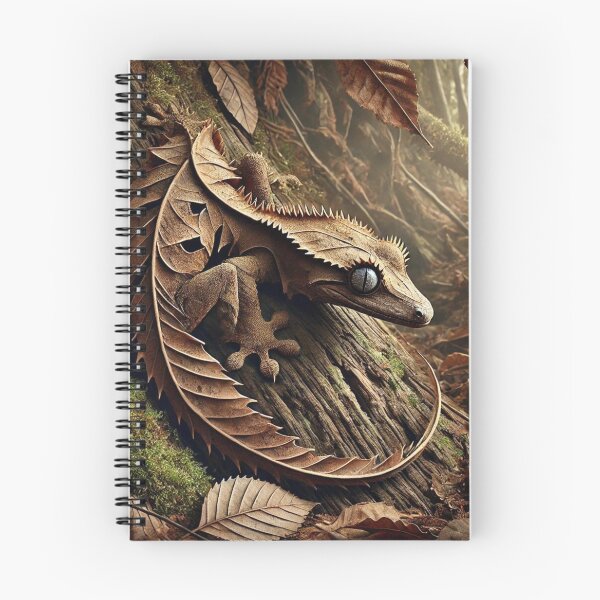 Item preview, Camouflaged Satanic Leaf-Tailed Gecko in Forest designed and sold by NocturnalNook.