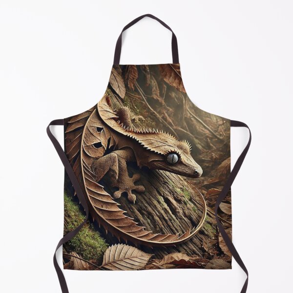 Item preview, Camouflaged Satanic Leaf-Tailed Gecko in Forest designed and sold by NocturnalNook.