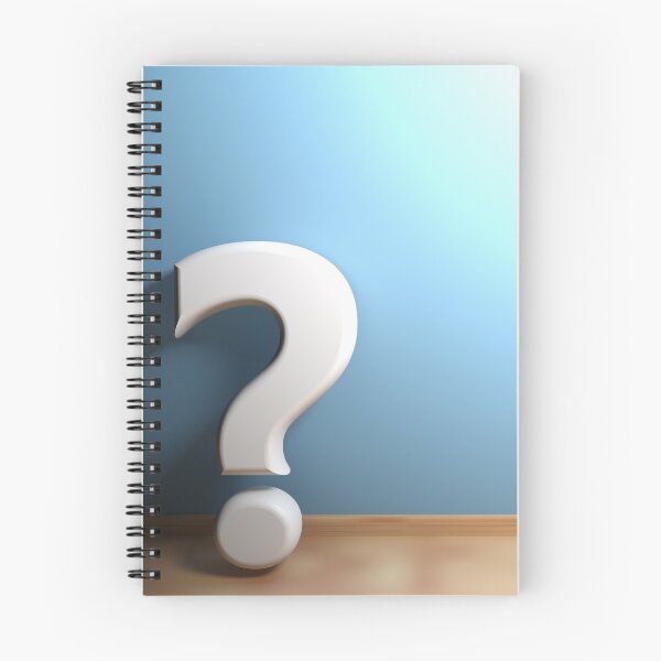 Item preview, White question mark leaning at blue wall - 3D rendering designed and sold by carlotoffolo.