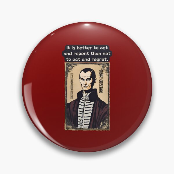 Artikelvorschau, Lustiger Diplomat Prinz Nicholas Machiavelli Zitat des Philosophen Niccolo im Anime-Modus entworfen und verkauft von FociCreate.