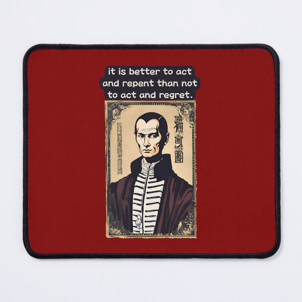 Item preview, Funny Diplomat Prince Nicholas Machiavelli Quote of Niccolo Philosopher in Anime Mode  designed and sold by FociCreate.