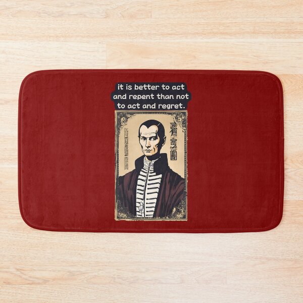 Item preview, Funny Diplomat Prince Nicholas Machiavelli Quote of Niccolo Philosopher in Anime Mode  designed and sold by FociCreate.