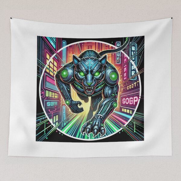 Artikelvorschau, Cyberpunk Neon Panther entworfen und verkauft von GabrielWest.