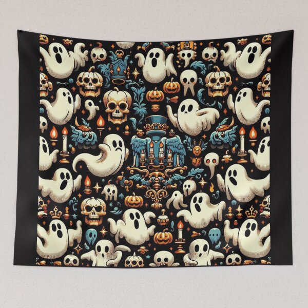 Item preview, Baroque Halloween Tiny Ghosts designed and sold by DesignsByPrnces.