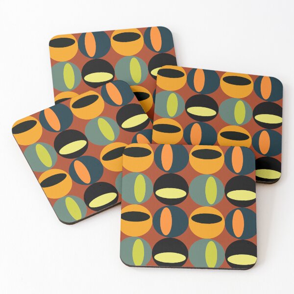 Item preview, retro abstract 1960s style pattern designed and sold by pauloneill-art.
