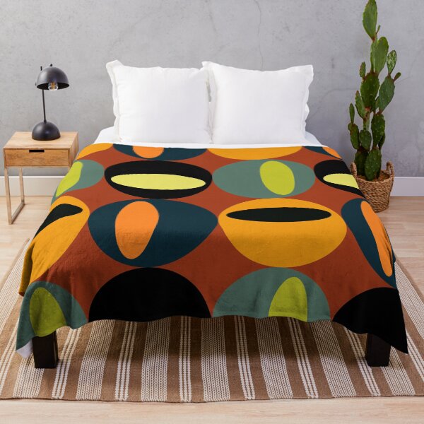 Item preview, retro abstract 1960s style pattern designed and sold by pauloneill-art.