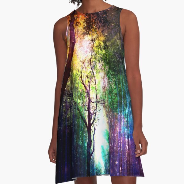 Rainbow forest A-Line Dress