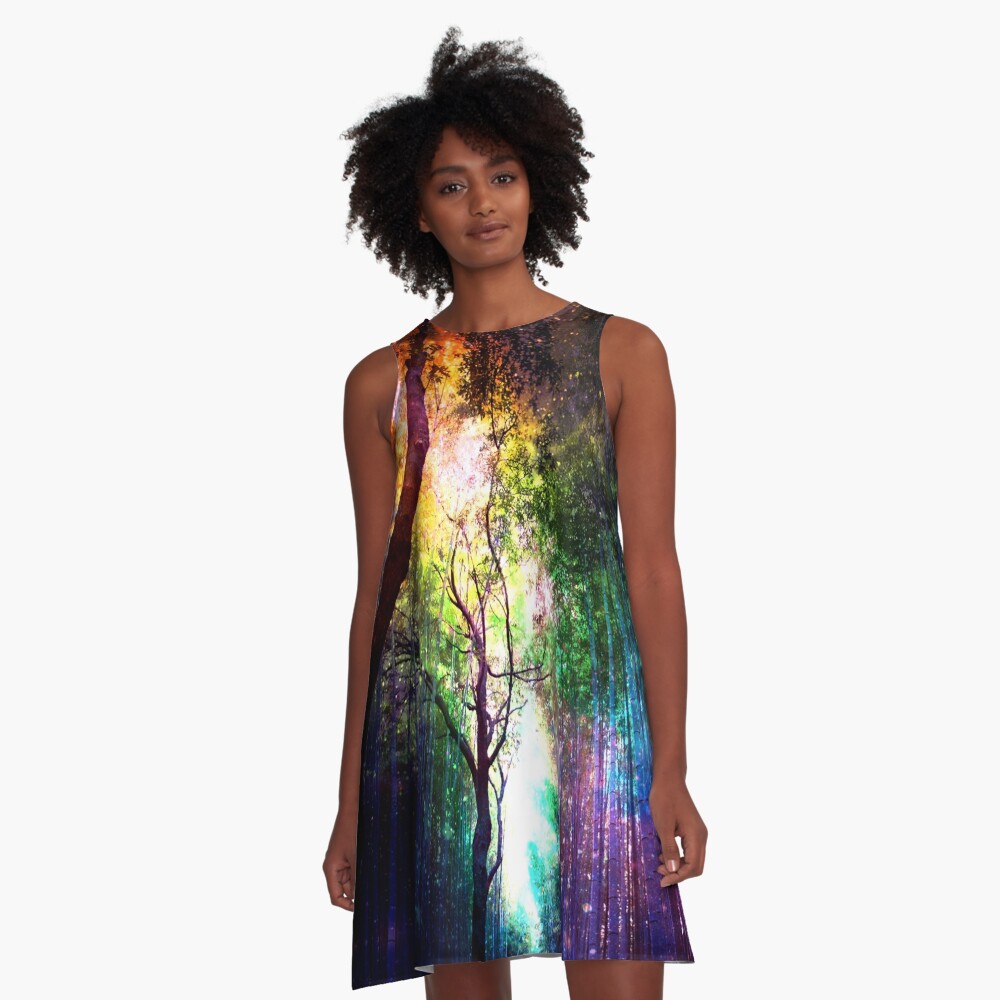 Rainbow forest A-Line Dress