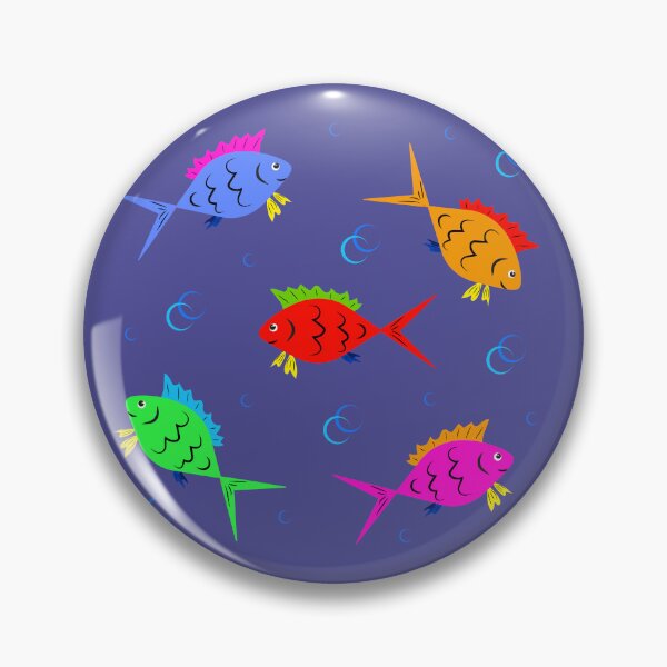 Item preview, A pattern of colored fish and bubbles designed and sold by ZorianArt.