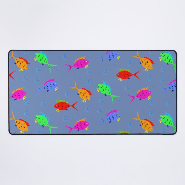 Item preview, A pattern of colored fish and bubbles designed and sold by ZorianArt.