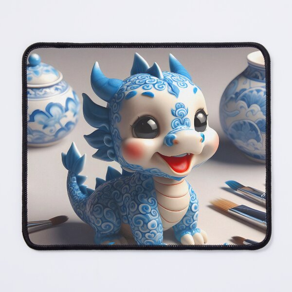 Item preview, Porcelain china blue-white dragon art designed and sold by EvaAngel.