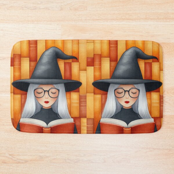 Item preview, Studious Witch Reading in a Cozy Library designed and sold by WPCreator.