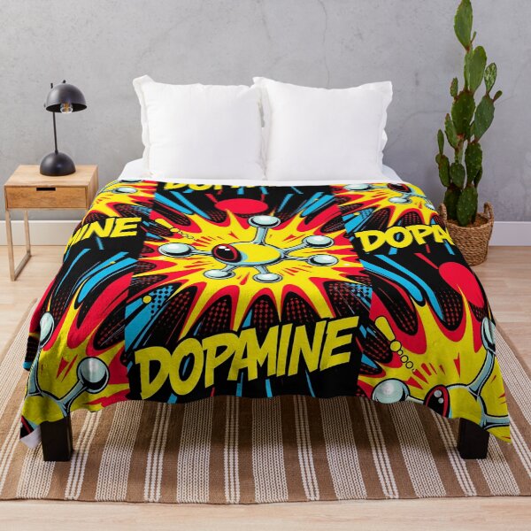 Item preview, Bold Pop Art Dopamine Molecule in Action designed and sold by ArtComixHaven.