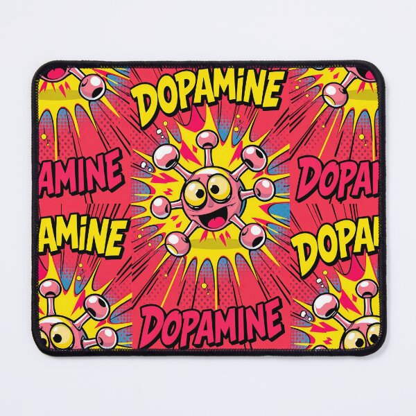 Item preview, Pop Art Explosion of Dopamine Molecule Fun designed and sold by ArtComixHaven.