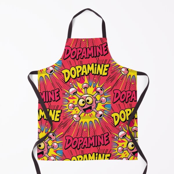 Item preview, Pop Art Explosion of Dopamine Molecule Fun designed and sold by ArtComixHaven.