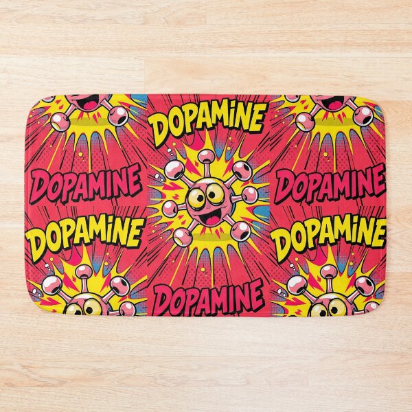 Item preview, Pop Art Explosion of Dopamine Molecule Fun designed and sold by ArtComixHaven.