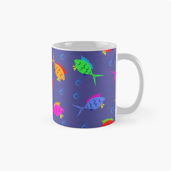 Item preview, A pattern of colored fish and bubbles designed and sold by ZorianArt.