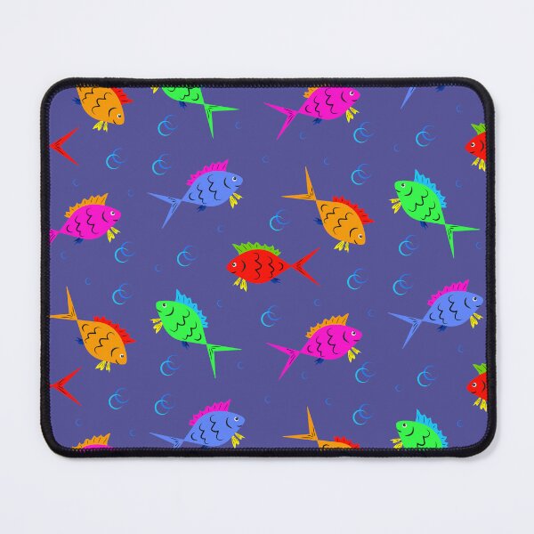 Item preview, A pattern of colored fish and bubbles designed and sold by ZorianArt.
