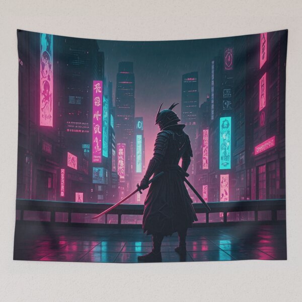 Item preview, Cyberpunk Neon Ronin designed and sold by GabrielWest.