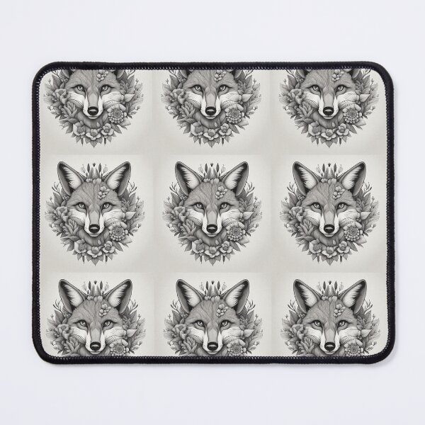 Item preview, Keeper: In Bloom—Portrait of a Fox, with Flowers designed and sold by DreadPeddler.
